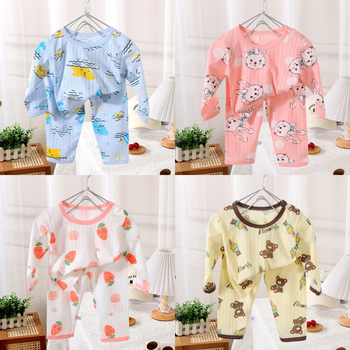 Baby Clothing Dividers - Setelan baju katun anak laki-laki dan