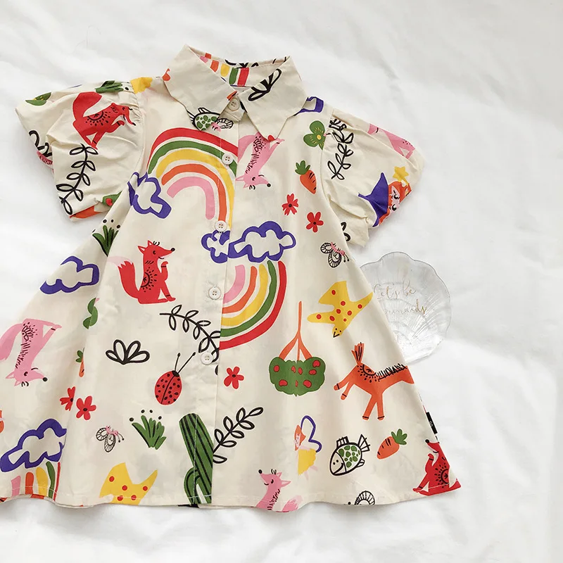 Baby Clothing Line - 2-8t Dress bayi perempuan, Gaun kaus