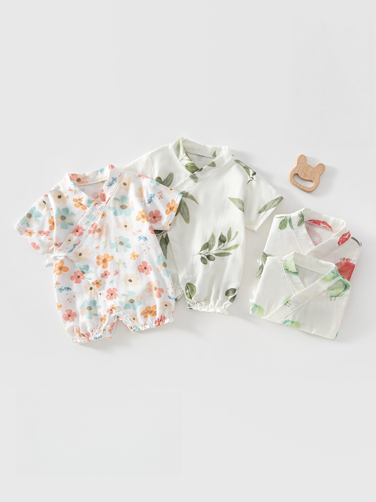Bamboo Bodysuit Baby - Bodysuit Bayi Baru Lahir Musim Panas