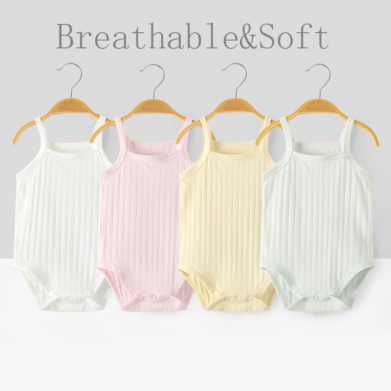 Bamboo Bodysuit Baby - Baju Monyet Bayi Tanpa Lengan Musim