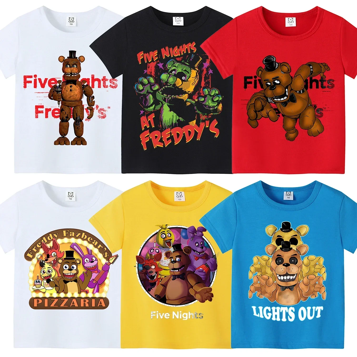 Baby Clothing Dividers - Baju Kaus Pendek Bertema Five Nights