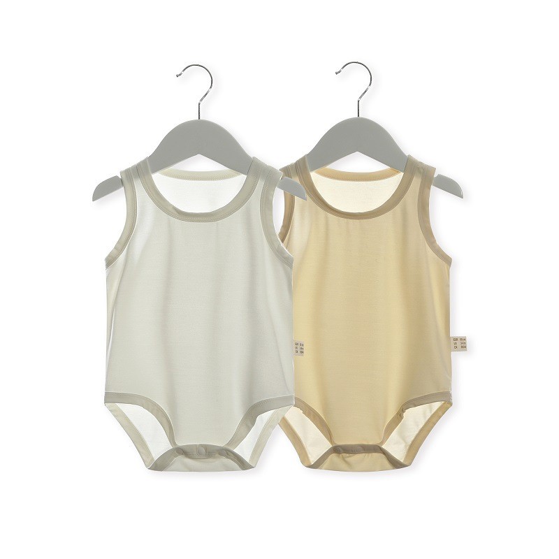 Bamboo Bodysuit Baby - Bodysuit Bayi Tanpa Lengan Bahan Bambu,