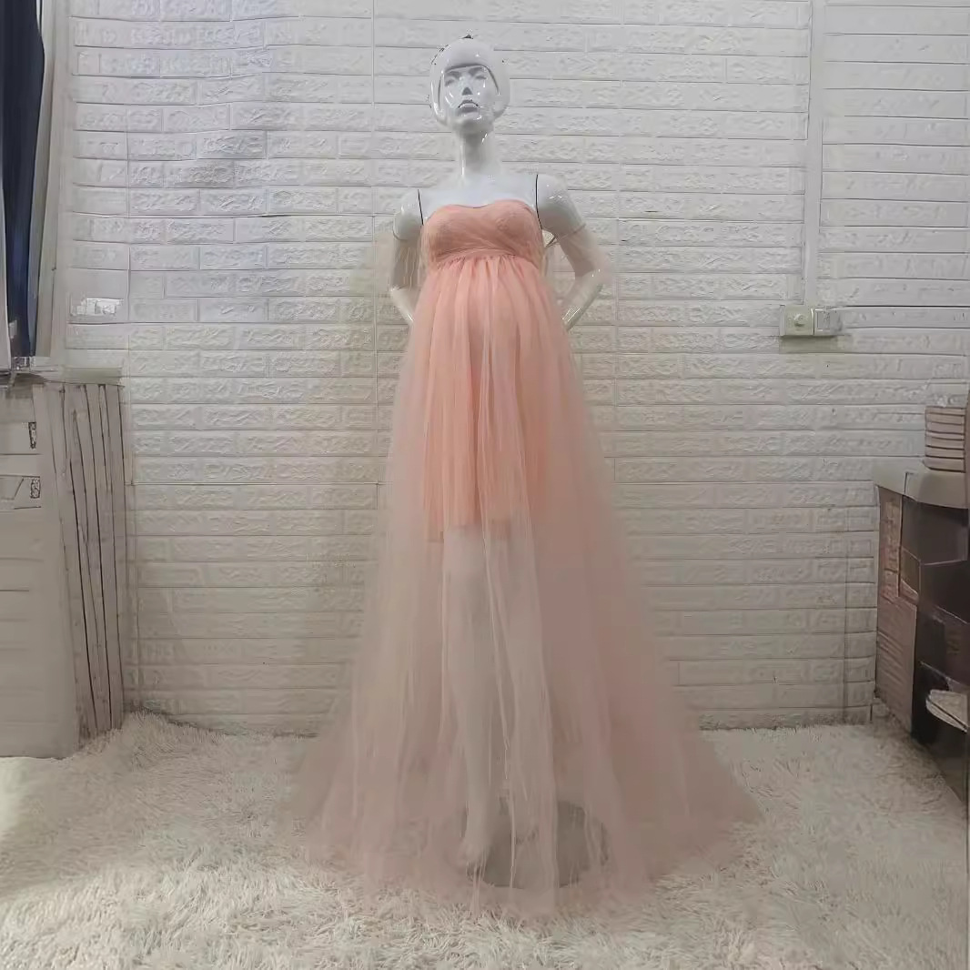 Baby Clothing Line - Gaun Kehamilan Gaun Maxi Pemotretan Ibu