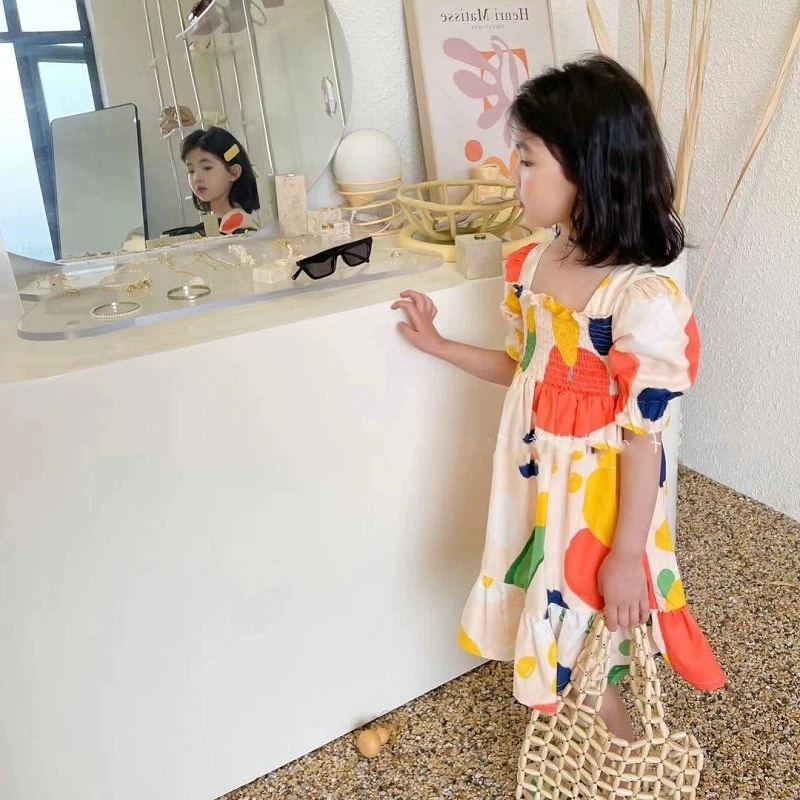Gaun Anak Perempuan Model Keru - Baby Clothing Drawing ulasan dan harga