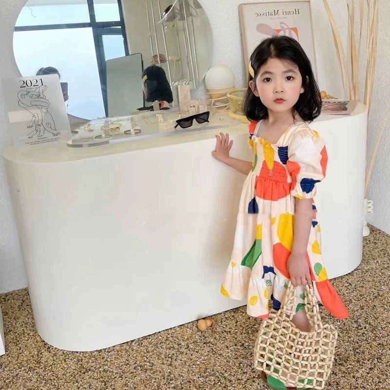 Gaun Anak Perempuan Model Keru - Baby Clothing Drawing ulasan dan harga