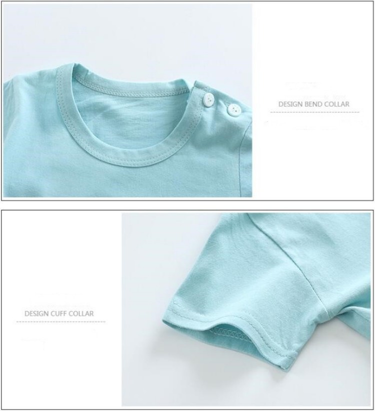 Kaus Katun + Celana Pendek Set - Baby Clothing Dividers ulasan dan harga