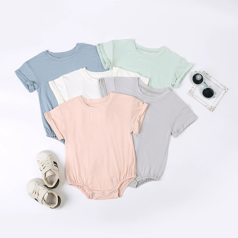 Romper Lengan Pendek Polos Das - Bamboo Bodysuit Baby ulasan dan harga