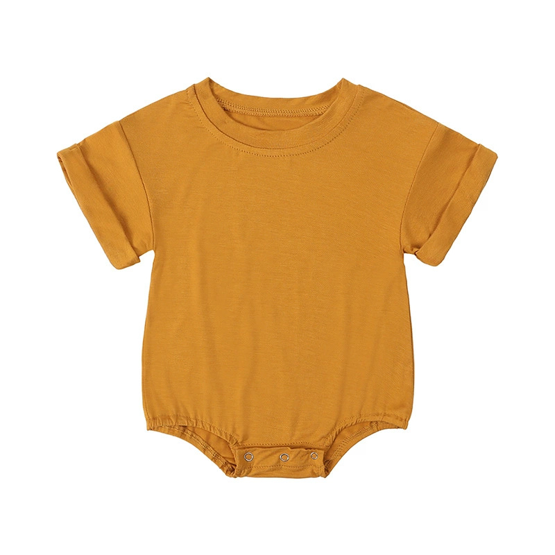 Romper Lengan Pendek Polos Das - Bamboo Bodysuit Baby ulasan dan harga