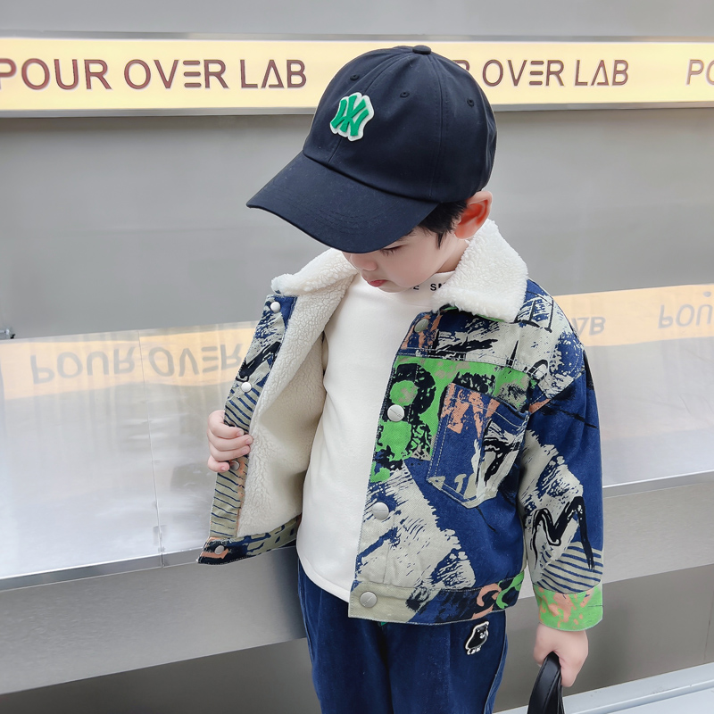 Jaket Denim Hangat Anak-anak d - Baby Clothing Drawing ulasan dan harga