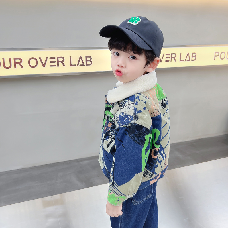 Jaket Denim Hangat Anak-anak d - Baby Clothing Drawing ulasan dan harga