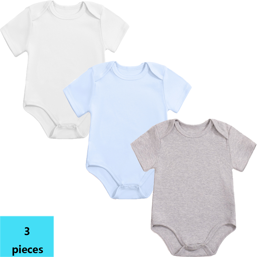 3 Buah 3M-24M Jumpsuit Katun L - Bamboo Bodysuit Baby ulasan dan harga