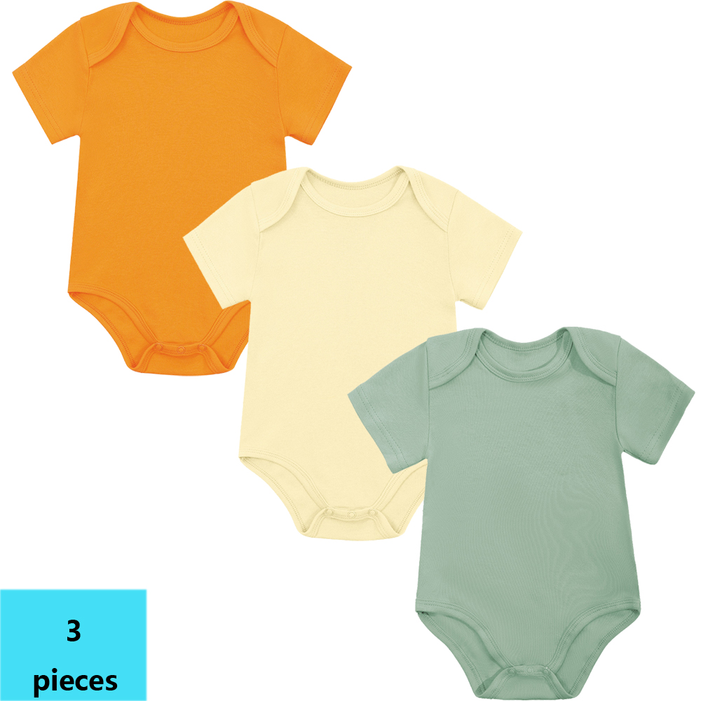 3 Buah 3M-24M Jumpsuit Katun L - Bamboo Bodysuit Baby ulasan dan harga