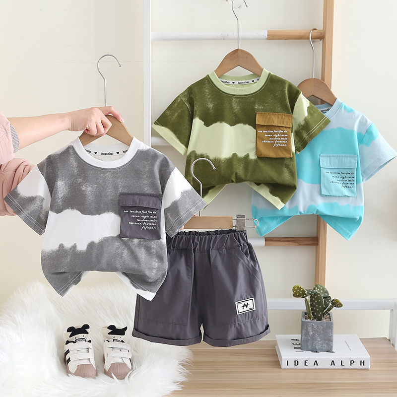 Baju Musim Panas Bayi Laki-lak - Baby Clothing Drawing ulasan dan harga
