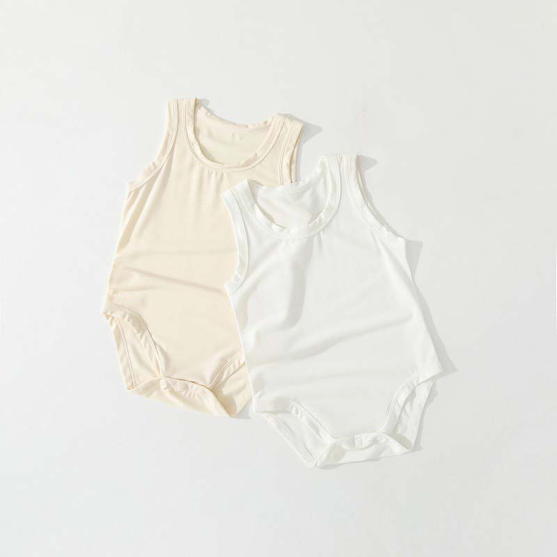 Bodysuit Bayi Tanpa Lengan Bah - Bamboo Bodysuit Baby ulasan dan harga