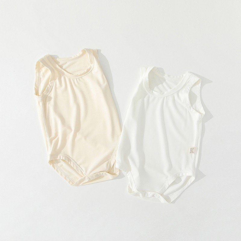 Bodysuit Bayi Tanpa Lengan Bah - Bamboo Bodysuit Baby ulasan dan harga